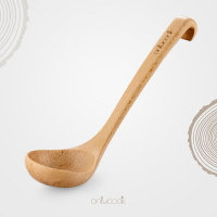 家用日式原木大湯勺 木質舀粥勺盛湯勺實木撈勺 長柄木勺子火鍋勺