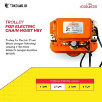 Kobachi Trolley Electric Chain Hoist Block 1 2 3 5 Ton Takel Katrol Rantai Elektrik Japan Tech 2 Ton