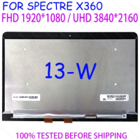 13.3" 4K UHD 3840*2160 For HP Spectre x360 13-W Series LCD Display Touch Screen Replacement Assembly 918131-001