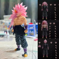 Kong Studio Beast Deities Dragon Ball Ssj3 Mask Goku Black Action Figures Pink Hair Anime Model Toys Figura Shf Sh Figuarts Gift