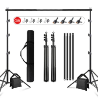 Professional Background Stand 2/2.6x3m Aluminum Alloy Studio Photo Frame Backdrop Stands Support System Photography Accessories
