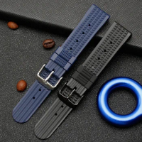 20mm 22mm Watch Strap for Seiko Watch Rubber Watchband for Samsung Huawei watch Sport Diving Rubber Replace Strap Wrist Belt