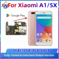 Original Unlocked Mainboards For Xiaomi Mi A1 5X Mi5x Mi 5x m5x MiA1 Motherboard 32GB 64GB Fully Work Logic Board Global Version