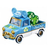 小禮堂 迪士尼 米奇 TOMICA多美小汽車 造型小貨車 玩具車 模型車 (藍綠)