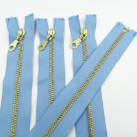 40Cm 5 pcs 5# (16 Inches) 20 Colors Brass Metal Open-End Zipper Sewing Zipper