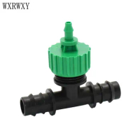 wxrwxy Garden hose 1/4" to 16mm reducing tee barb 1/2" to 1/4" Hose Tee Connector 3/8" water splitter 20pcs