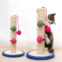 Scratching Post for Cat Kitten Scratcher Sisal Rope Scratching Tree Toy Climbing Post Cat Scratcher Furniture Protector