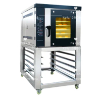 China Hot Air 5 Tray Industrial Convection Oven Electric With Steam Bakery Commercial Convection Ovens For Sale Baking Bread