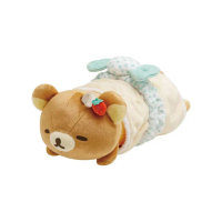 【San-X】拉拉熊 甜點樂園系列 趴姿絨毛娃娃毛毯組(生活雜貨)