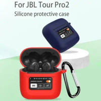 Silicone Wireless Earbuds Case Waterproof Soft Bluetooth Earphone Protector Colorful Anti-dust for JBL Tour Pro 2