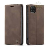 Casing untuk Hp Samsung A22 5G Super Wallet Pro Case PE Leather Full 360 Degree TPU Waterproof Coffe
