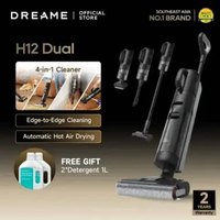 Dreame H12 Dual Wet and Dry | 4 in 1 Cordless Vacuum Cleaner | Floor Wash & Vacuum Carpets & Furnitu