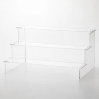 【NITORI 宜得利家居】壓克力三層展示架 DH04(DECO HOME 壓克力 三層展示架 展示架)