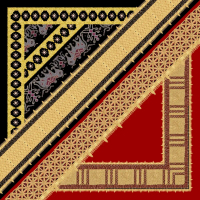 jilbab motif tapis lampung/hijab segiempat/hijab motif printing Muslim Square Kerudung Voal Wanita B