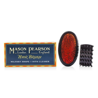 皮爾森 Mason Pearson - 豬鬃毛 - 敏感膚質中型軍式風格梳(深紅寶石色) Boar Bristle - Sensitive Military Pure Bristle Medium Size Hair Brush (Dark Ruby)