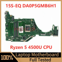 DA0P5GMB6H1 Mainboard For HP 15S-EQ Laptop Motherboard High Quality With AMD Ryzen 5 4500U CPU 100% Fully Tested Working Well