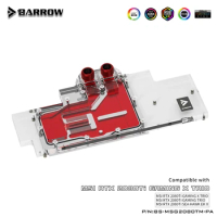 Barrow Graphics Card Water Cooling Block For MSI RTX2080Ti Gaming X Trio / RTX 2080 Ti, Water Cooler Custom BS-MSG2080TM-PA