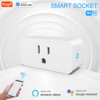 Tuya WiFi Smart Plug 10AUS Smart Home Timing Socket Smart Life APP Control Voice Control Works With Alexa Google Home