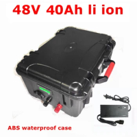 FS waterproof 48v 40ah lithium battery li-ion BMS for e-bike scooter 2000w motor Solar inverters air conditioning + 5A charger