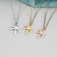 Sea Beach Series Jewelry Necklace with Sea Shell Sea Snail Starfish Sea Horse Coconut tree Banana leaf pendant