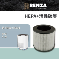 【RENZA】適用Healthlead 小新 EPI-131 空氣清淨機(2合1HEPA+活性碳濾網 濾芯)