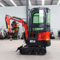 China diesel hydraulic mini 1ton crawler excavator small digger price with quick hitch