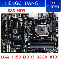 เมนบอร์ดเดสก์ท็อป, ใหม่สำหรับ GIGABYTE, GA-B85-HD3, ซ็อกเก็ต B85, LGA 1150, รองรับ i3, i5 และ i7, DD