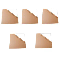 5PCS Acrylic Sheet Clear Cast Plexiglass 12in Square Panel 1/8 Thick Plexi Perspex Plate for Signs, DIY Display Projects, Craft