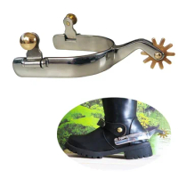 Western Brass Steel Rowel&amp;buttons(Sp5101). Spur,With Stainless Shipping Free Spur,cowboy
