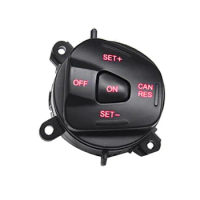 Car Red LED Steering Wheel Right Cruise Control Switch Button for Ford Fiesta MK7 MK8 Escort Ecospor