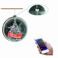 Indoor Shopping Mall 3D Hologram Sd Card Upgrade Ads Led Advertising Fan Christmas ball