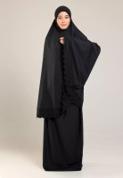 SITI KHADIJAH Siti Khadijah Telekung Signature Sakura in Black