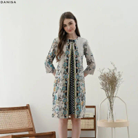 Danisa Dress Wanita Batik Couple Modern Dress Batik Modern