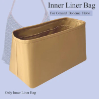 Nylon Purse Organizer Insert for Goyard Boheme Hobo Bag Inner Liner Bag Cosmetics Storage Large Zipper Bag Organizer Insert