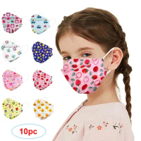 kn95 masks kids mouth face mask n95 respirator 3D Cartoon Print Girls Boys Child disposable mask ffp2mask Children FPP2 Masks