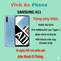 [2ND HAND] Samsung A11 Ram 3G/32G Máy 2sim| Màn Hình 6.4inch| Pin 4000mAh| Sạc Type C Hiện Đại| PHÙ 