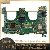 N550JV Mainboard For ASUS N550J N550JK N550JX G550J G550JV G550JK G550JX Laptop Motherboard i5 i7 4th GT750M GTX850M GTX950M