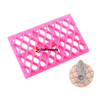 Quilting Embosser Fondant Stamp Cutter Bulat Icing Dekorasi Kue Cake