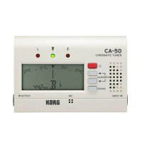 【KORG】CA-50 全音域/半音 專業調音器(白色)
