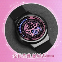Anime Game Honkai Impact 3 Elysia Cosplay LED Waterproof Touch Screen Watch Wristwatch Electronic Watch Couples Watches Gift