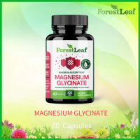 Formulasi Premium MAGNESIUM GLYCINATE - 400mg Magnesium untuk Kesehatan, 60 Kapsul Lembut