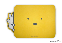 diamondpro台灣製造 米菲免 浴室吸水軟式珪藻土地墊 黃色