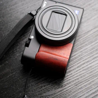Wooden Wood Hand Grip Thumb Rest Sticker For SONY RX100 M6 M5 RX100