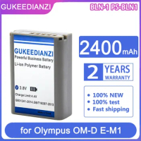 GUKEEDIANZI Replacement Battery BLN-1 PS-BLN1 2400mAh for Olympus OM-D E-M1 Pen F E-M5 PEN E-P5 OMD