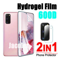 2in1 Hydrogel Film For Samsung Galaxy S20 FE S22 Plus Ultra 5G 4G Soft Screen Protector Samsun S 20 20FE 22 20Ultra Camera Lens