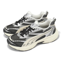 【PUMA】休閒鞋 Morphic Retro 男鞋 米白 黑 緩衝 拼接 復古跑鞋(395920-01)