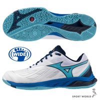 Mizuno 美津濃 排羽球鞋 男鞋 Wave Fang 2 3E寬楦 白藍【運動世界】71GA231302