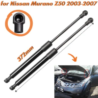 Qty(2) Hood Struts for Nissan Murano Z50 2003-2007 372mm Front Bonnet Engine Lift Supports Gas Springs Shock Absorbers Dampers