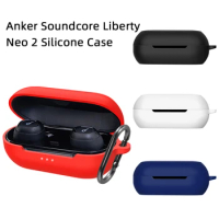 POYATU Neo2 Silicone Case For Anker Soundcore Liberty Neo 2 Full Protective Skin Accessories Cases Washable Dust-proof Cover