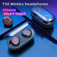 NEW Y50 TWS Earphone Bluetooth Wireless Headphones Stereo Earphones 5.0 Wireless Headphone With Microphone For All Smart Phones